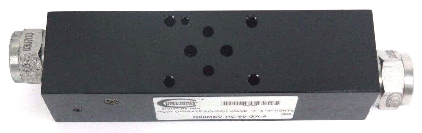 CONTINENTAL HYDRAULICS C03MSV-PC-60-GA-A PILOT OPERATED CHECK VALVE A&B PORTS