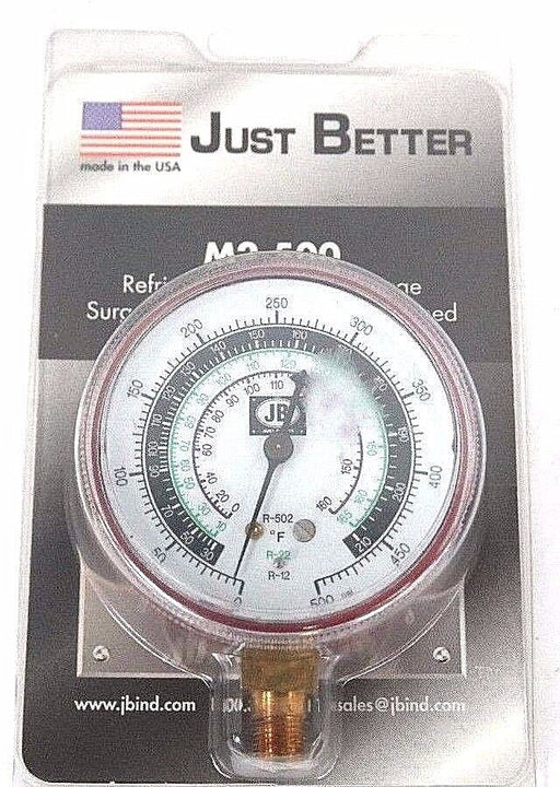 NEW JUST BETTER M2-500 REFRIGERATION PRESSURE GAUGE M2500