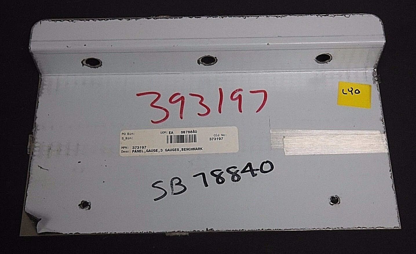 NEW 373197 PANEL, GAUGE, 3 GAUGES, BENCHMARK SB78840