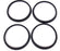 BAG OF 4 NIB PROCESS TECHNOLOGIES RFS114-90-A-U BUNA CASING GASKETS, RFS11490AU