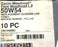 BOX OF 10 NEW DANIEL WOODHEAD 50W54 REPLACEMENT CLOSURE CAPS FORM 4, YELLOW