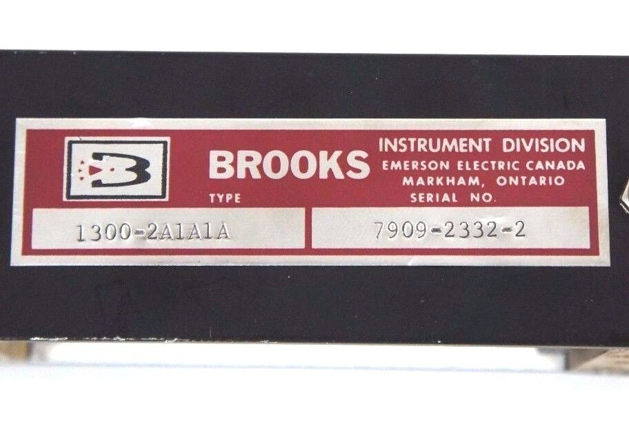 EMERSON BROOKS TYPE 1300-2A1A1A FLOW METER 0-6.5 GPM, 13002A1A1A