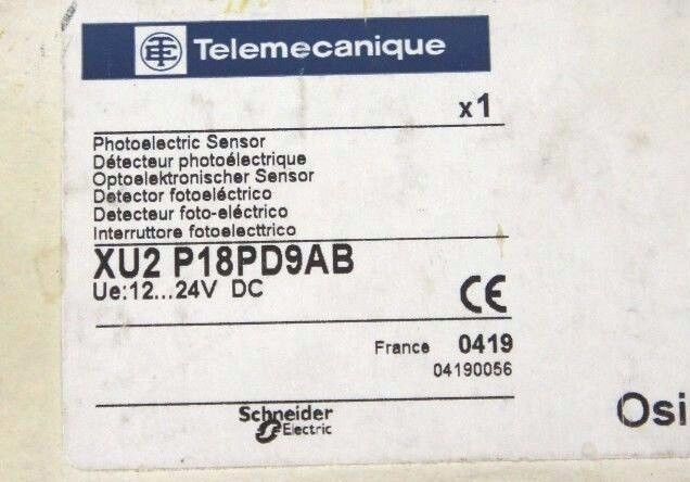 TELEMECANIQUE XU2P18PD9AB PHOTOELECTRIC SENSOR - INCLUDES RECEIVER & TRANSMITTER