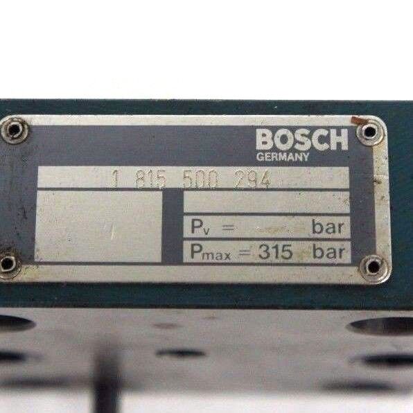 BOSCH 1815500294 VALVE 1-815-500-294, PMAX = 315 BAR