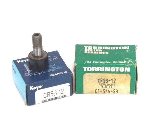 LOT OF 2 NIB KOYO & TORRINGTON CRSB-12 CAM FOLLOWER BEARINGS CRSB12