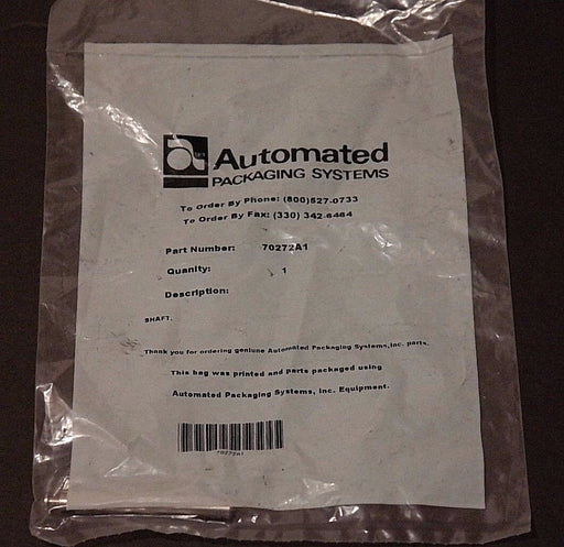 NEW AUTOMATED PACKAGING SYSTEMS 70272A1 SHAFT