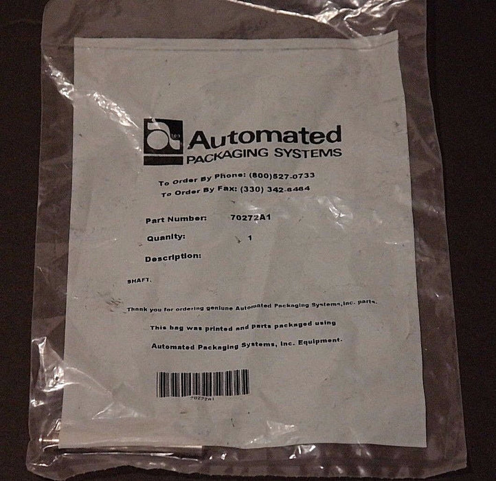 NEW AUTOMATED PACKAGING SYSTEMS 70272A1 SHAFT