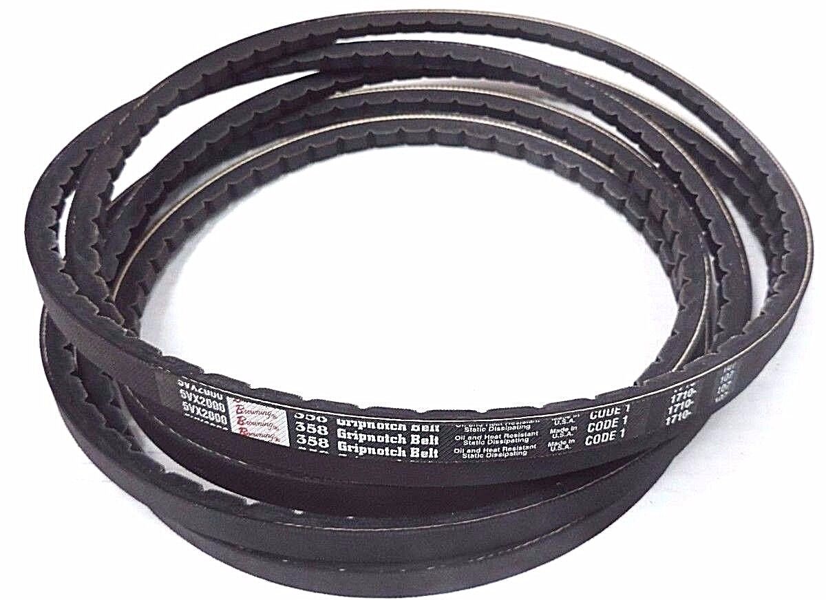 NEW BROWNING 5VX2000, 358 GRIPNOTCH BELT 200" O.C.