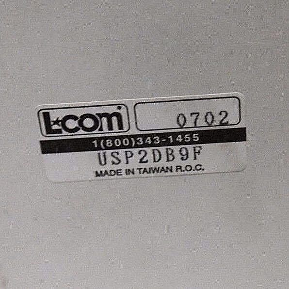 NIB L-COM USP2DB9F 2-PORT VIDEO PATCH CONNECTOR PANEL, 0702