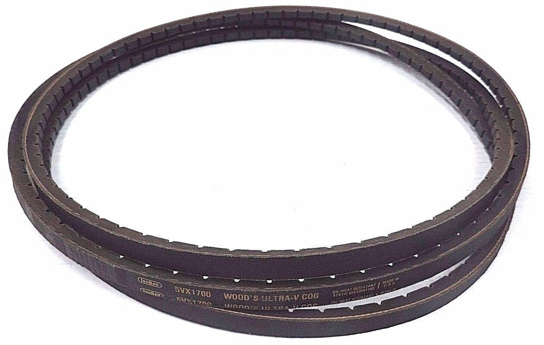 NEW TB WOOD'S 5VX1700 ULTRA-V COG V-BELT 5/8X35/64X170IN