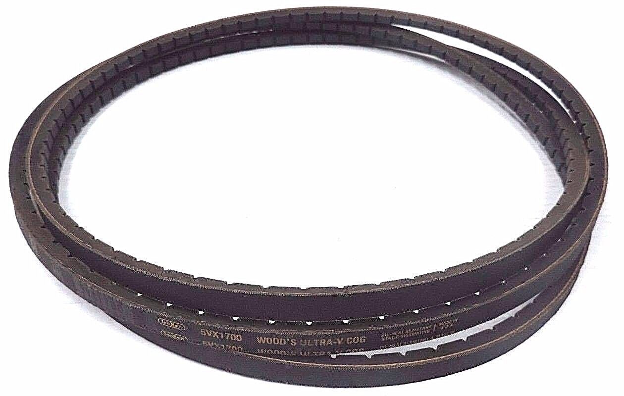 NEW TB WOOD'S 5VX1700 ULTRA-V COG V-BELT 5/8X35/64X170IN