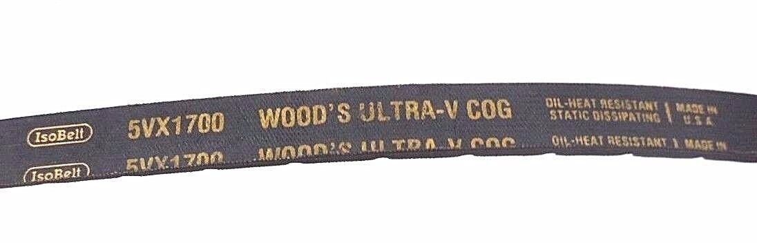 NEW TB WOOD'S 5VX1700 ULTRA-V COG V-BELT 5/8X35/64X170IN