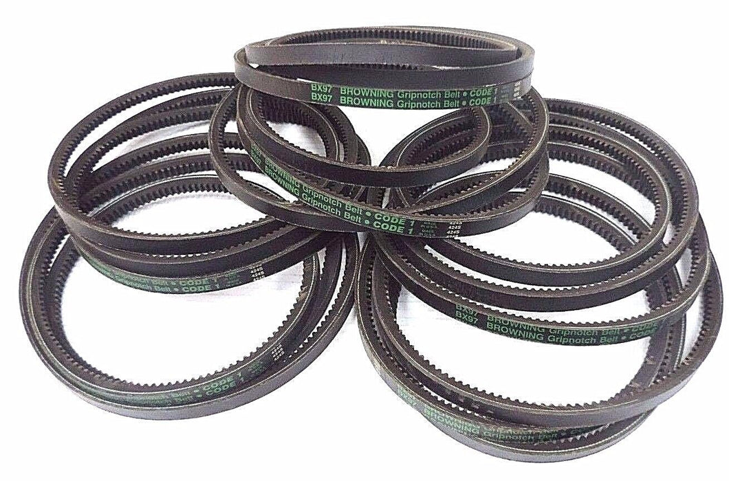 LOT OF 6 NEW BROWNING BX97 GRIPNOTCH BELTS 21/32'' X 100''