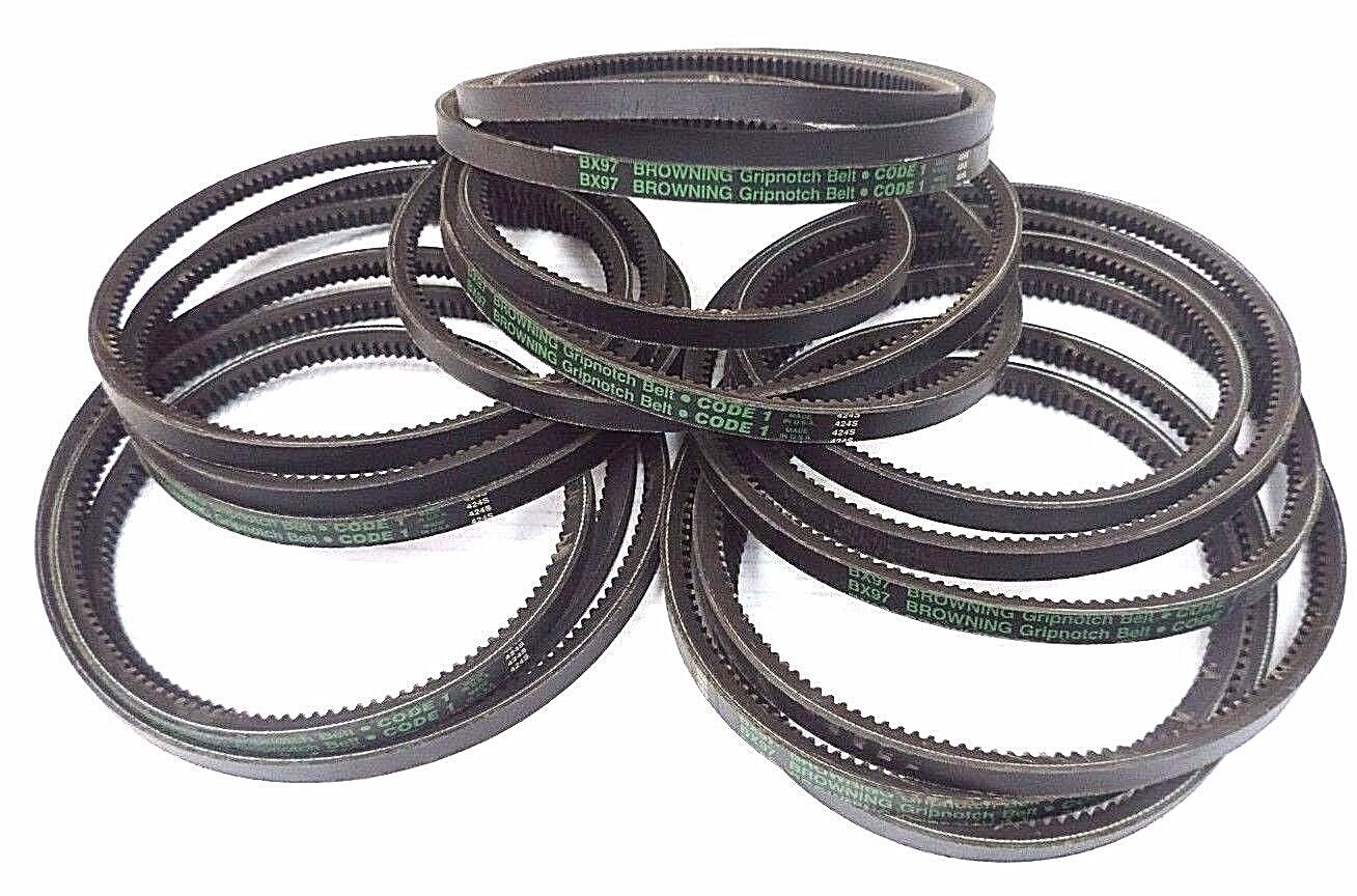 LOT OF 6 NEW BROWNING BX97 GRIPNOTCH BELTS 21/32'' X 100''