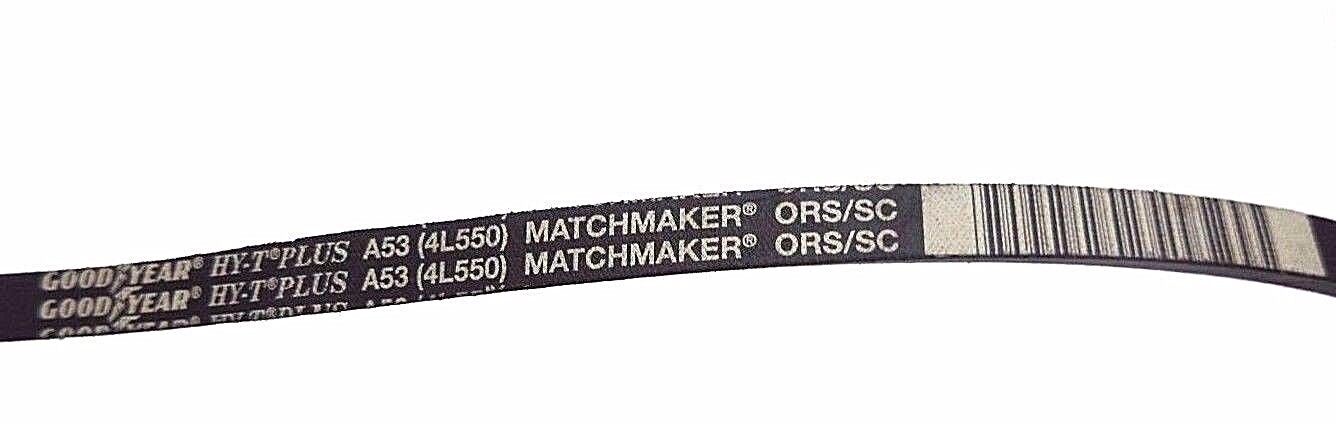 LOT OF 6 NEW GOODYEAR A53 HY-T PLUS MATCHMAKER ORS/SC V-BELTS 4L550