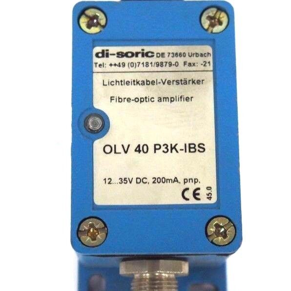 NIB DI SORIC OLV 40 P3K-IBS FIBER OPTIC AMPLIFIER 12...35VDC, 200mA, OLV40P3KIBS