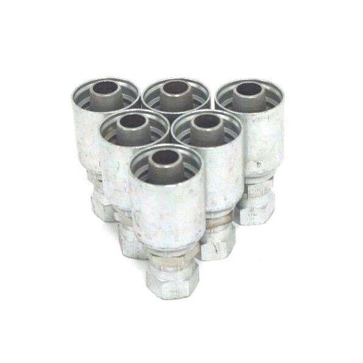 LOT OF 6 NEW PARKER 10643-8-10 FEMALE SWIVEL ADAPTERS 1/2" JIC X 5/8" HOSE