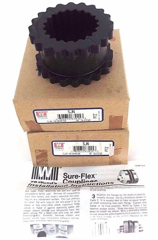 LOT OF 2 NIB TB WOODS 5JN NEOPRENE SF SLEEVES