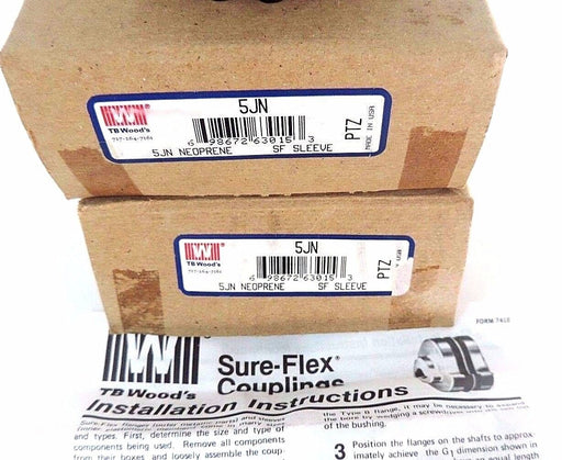LOT OF 2 NIB TB WOODS 5JN NEOPRENE SF SLEEVES