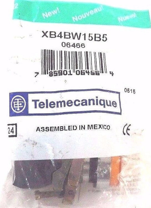 NEW TELEMECANIQUE XB4BW15B5 PUSHBUTTON 22MM ILLUM EXTENDED 24V YELLOW 1NO/1NC