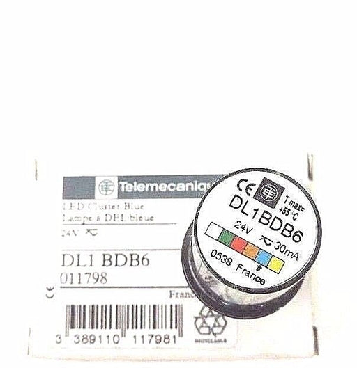 NIB TELEMECANIQUE DL1 BDB6 LED CLUSTER BLUE 24V, 011798, DL1-BDB6