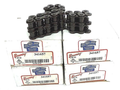 LOT OF 4 NIB BROWNING 341657 ROLLER CHAINS DOUBLE STRAND