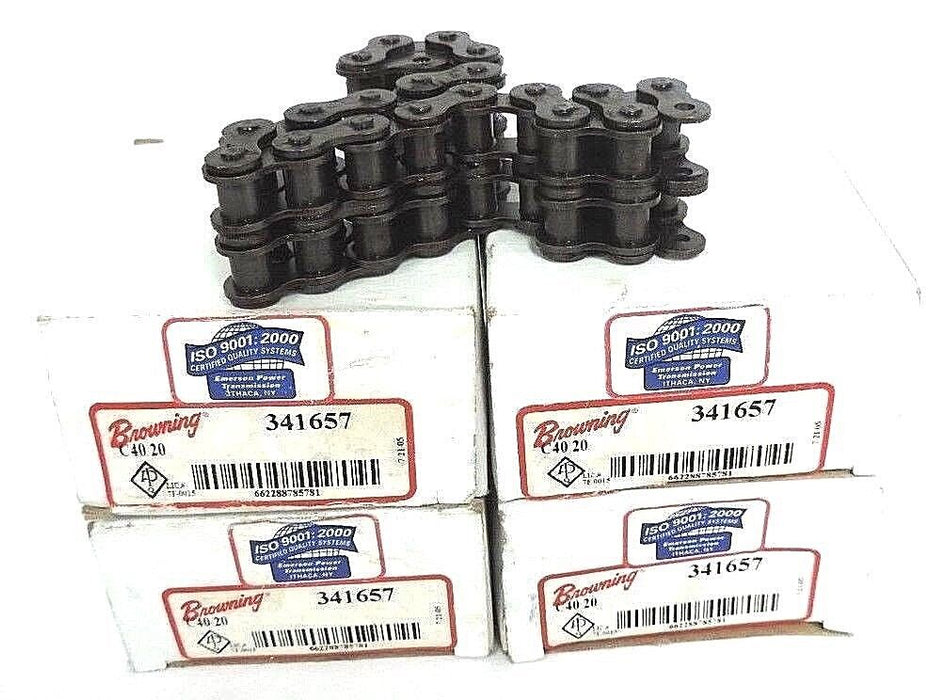 LOT OF 4 NIB BROWNING 341657 ROLLER CHAINS DOUBLE STRAND