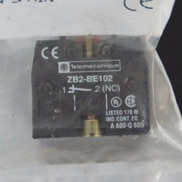 LOT OF 3 NEW TELEMECANIQUE ZB2BE102 CONTACT BLOCKS