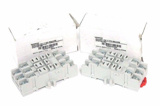 LOT OF 2 NIB SIEMENS 3TX7144-1E4 SOCKET 15A, 11 PIN SQUARE