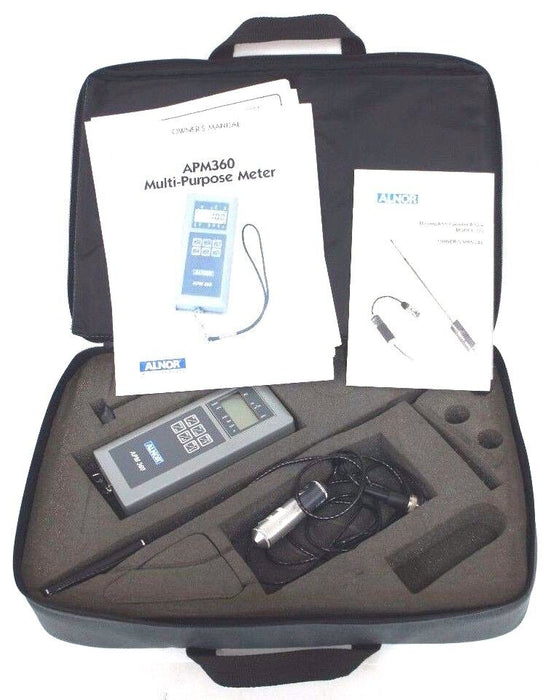 ALNOR APM360 MULTI-PURPOSE METER W/ MODEL: 275 THERMOANEMOMETER PROBE