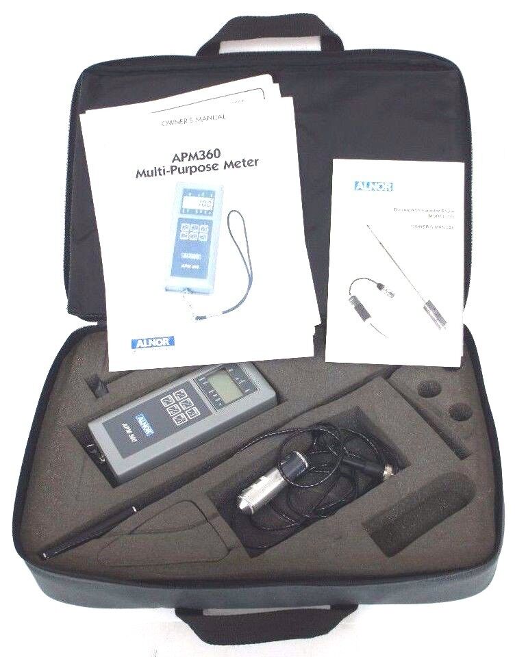 ALNOR APM360 MULTI-PURPOSE METER W/ MODEL: 275 THERMOANEMOMETER PROBE