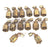 LOT OF 14 NEW PARKER 13943-4-6 PARKRIMP PERMANENT ELBOWS FEMALE JIC X 1/4"