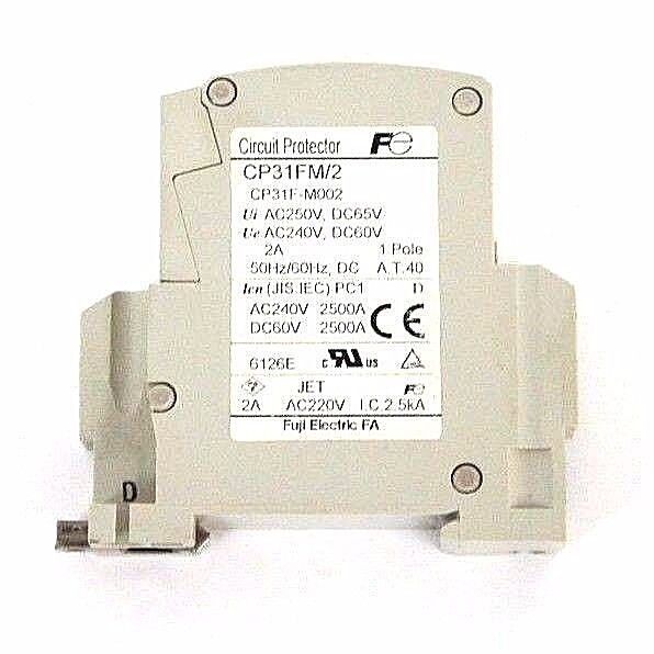 LOT OF 2 FUJI CP31FM/2 CIRCUIT PROTECTORS CP31FM 2 AMP BREAKERS