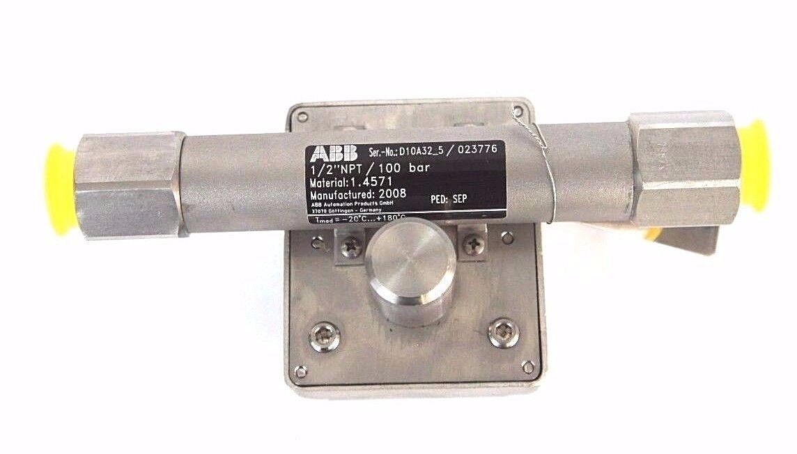 NEW ABB D10A32-5 FLOWMETER 1/2" NPT ORDER NO. 240144761/X016 D10A325
