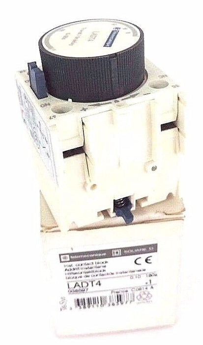 NIB TELEMECANIQUE LADT4 INST. CONTACT BLOCK 0,10-180S 038597