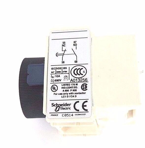 NIB TELEMECANIQUE LADT4 INST. CONTACT BLOCK 0,10-180S 038597