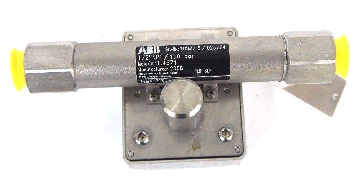 NEW ABB D10A32-5 FLOWMETER 1/2" NPT ORDER NO. 240144761/X014 D10A325