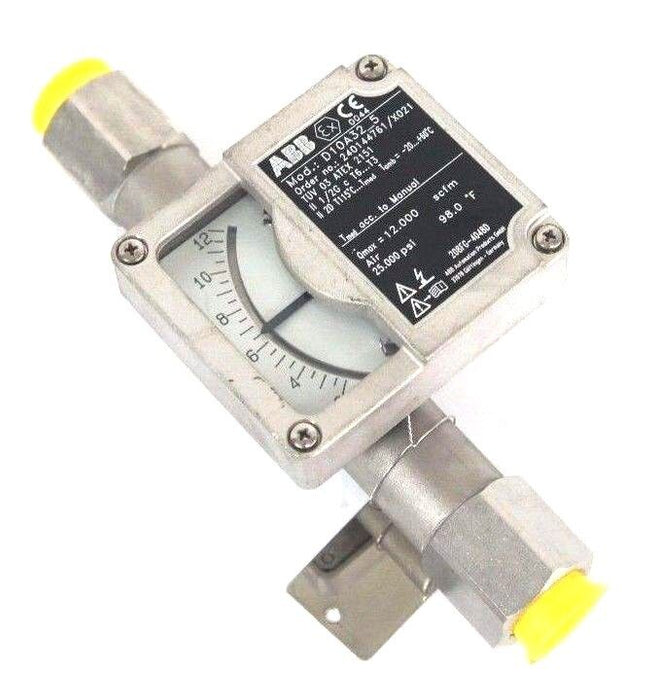 NEW ABB D10A32-5 FLOWMETER 1/2" NPT ORDER NO. 240144761/X021 D10A325