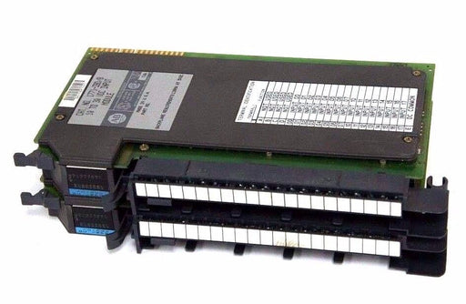 LOT OF 2 ALLEN BRADLEY 1771-IBD/B VDC INPUT MODULES W/ 1771-WH WIRING ARM