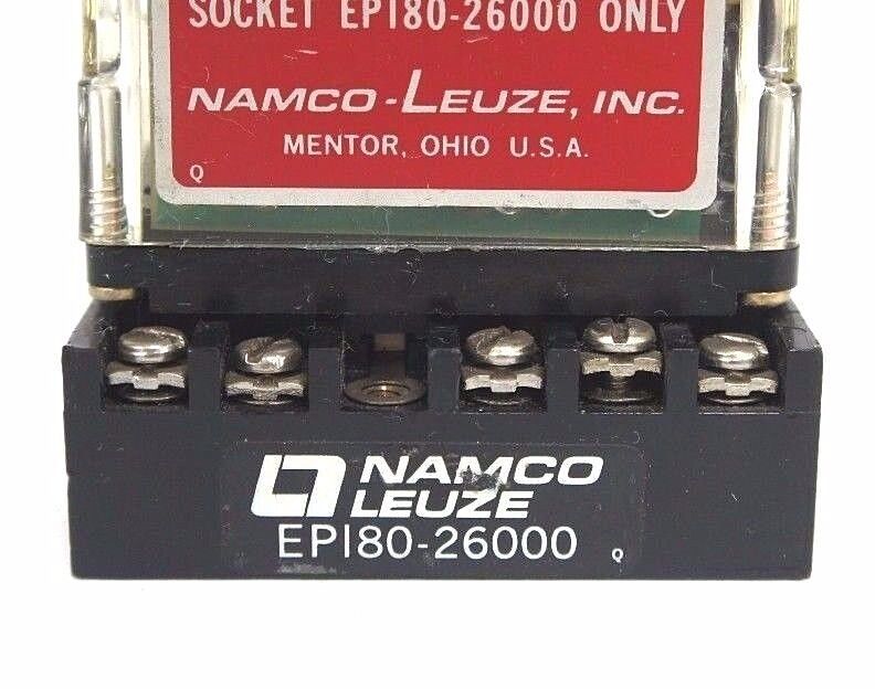 NAMCO LEUZE EP150-11000B PHOTOELECTRIC CONTROL MODULE W/ EP180-26000 BASE