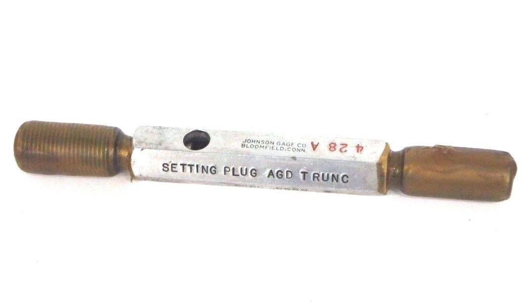 JOHNSON GAGE CO. 5/8-18 UNF-2A THREAD PLUG GAGE GO 0.5644 NO GO 0.5889