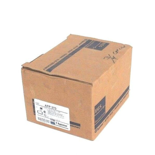 BOX OF 28 NEW APPLETON APP 270 3/4" STEEL FM7 BLANK COVERS