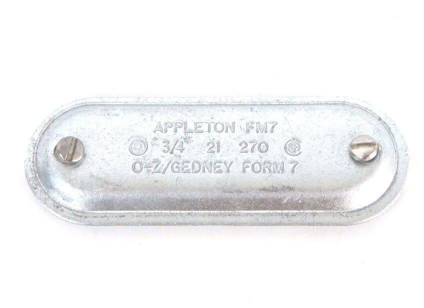 BOX OF 28 NEW APPLETON APP 270 3/4" STEEL FM7 BLANK COVERS