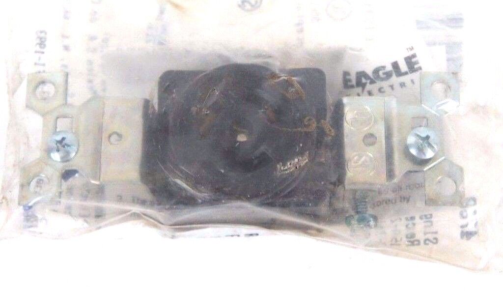 LOT OF 4 NIB LEVITON 4760 SINGLE LOCKING RECEPTACLES 15A, 277VAC
