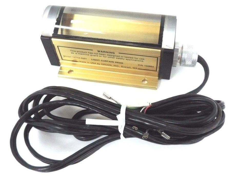 OPCON 1471A-6501 LIGHT CURTAIN HEAD P/N: 102664, MODEL: 1471A6501