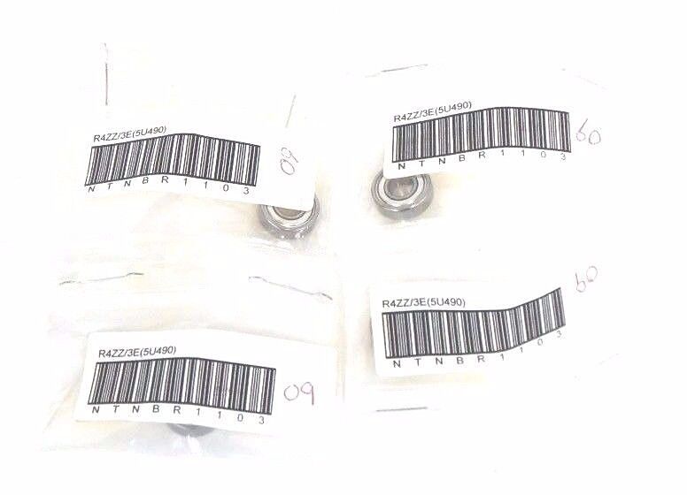 LOT OF 4 NIB NTN R4ZZ/3E BEARINGS 5U490