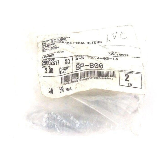 LOT OF 2 NEW INTRUPA SP-800 BRAKE PEDAL RETURN SPRINGS SP800