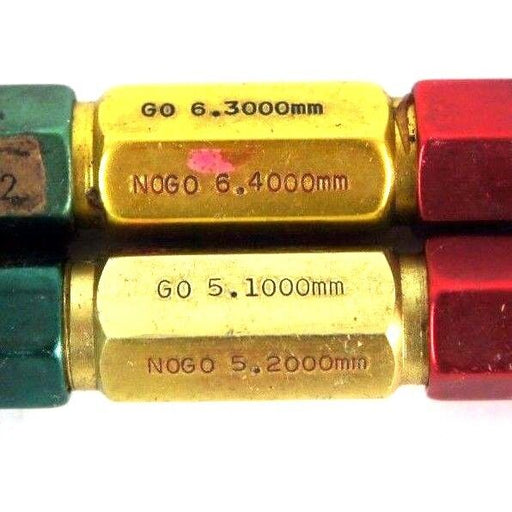 LOT OF 6 VAN KEUREN CO. PLUG GAGES