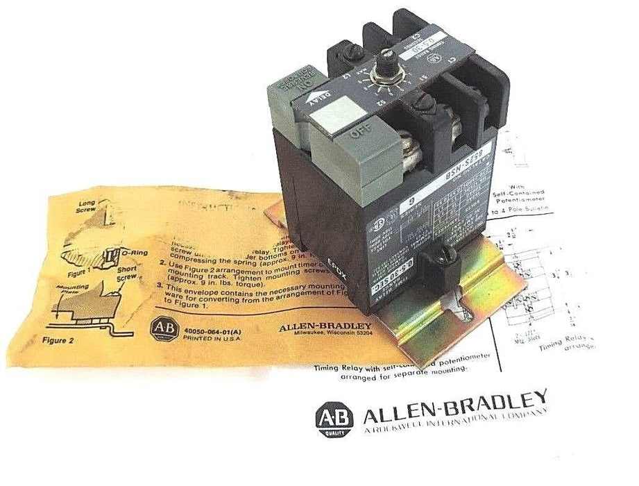 NEW ALLEN BRADLEY 852S-NSB SER. G SOLID STATE TIMING MODULE 0.5-30 SEC