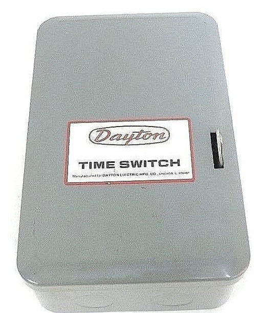 DAYTON 2E026 PROGRAM TIME SWITCH FOR 96 TIMING OPERATIONS ON 24 HOUR SCHEDULE